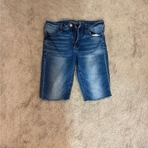 American Eagle Outfitters Blue High Rise Jegging - cutoff